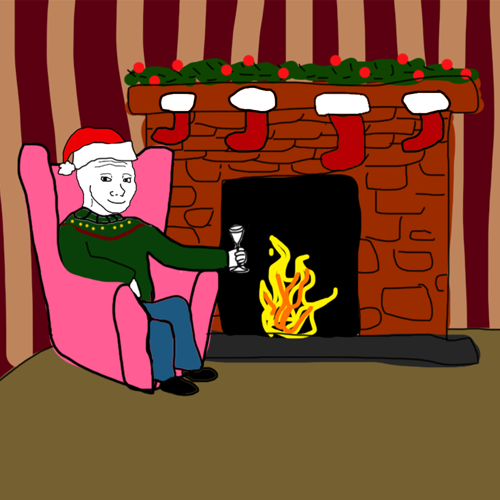 Wojakmas by the Fireplace
